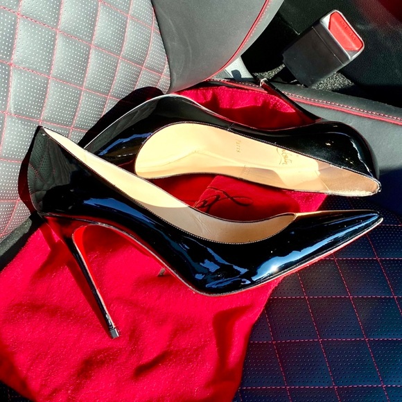 ***SOLD*** Christian Louboutin Décolleté 554 100mm (4 inches) Heels, Size 41.5 - Picture 1 of 15
